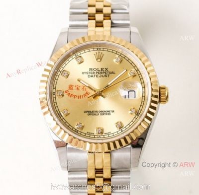 N9 Factory Rolex Oyster perpetual DateJust 2-Tone Jubilee watch 39mm