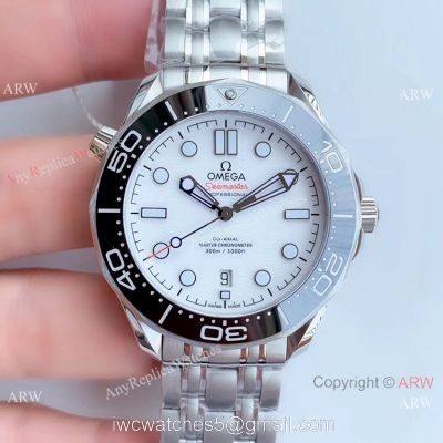 OM Factory Omega Diver 300M James Bond Stianless Steel Black Ceramic Watch Grade 1A Copy Omega