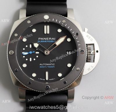 (VS)Panerai Submersible 42MM PAM00683 VS Factory Black Bezel Watch Medium Size