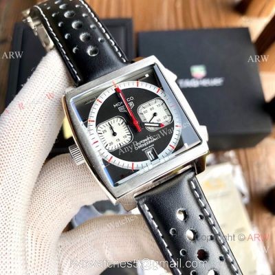 Buy Fake Tag Heuer Monaco Calibre 12 Watch Ss Black Dial