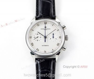 Swiss Grade Copy Vacheron Constantin Geneve White Dial Watch 7750 Movement