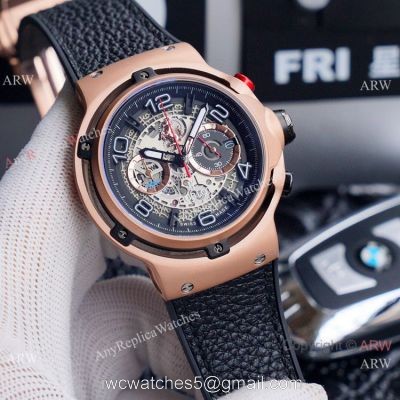 New Replica Hublot Classic Fusion Ferrari GT Chronograph Watch Rose Gold