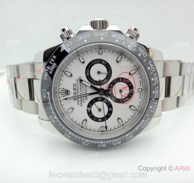 Replica Rolex Daytona Watch Stainless Steel Black Ceramic 42mm