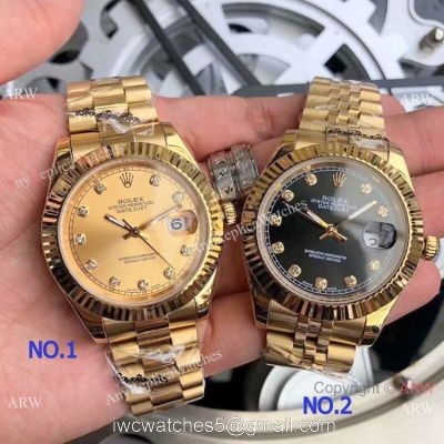 Fake Rolex Oyster Perpetual Datejust Yellow Gold Men 40mm Watch