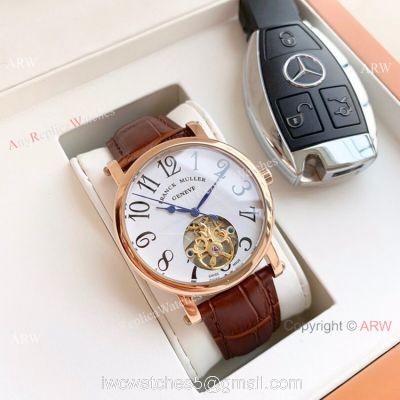 Clone Franck Muller Geneve Tourbillon Rose Gold Men Watch 42mm