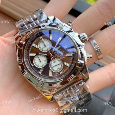 Top AAA Replica Breitling Chronomat Chronograph Watches Ss Chocolate Face