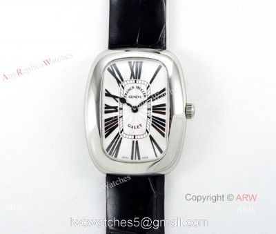 Swiss Replica Franck Muller Geneve Galet CAL.112 Quartz Watch White Dial Ladies