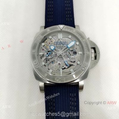 NEW 2020! Panerai Submersible EcoPangaea Tourbillon GMT Watch PAM 1108