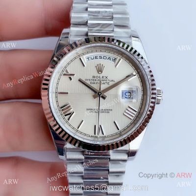 NEW Upgraded Replica Rolex Presidential Day Date II 3255 Cream Dial Watch V3 Version