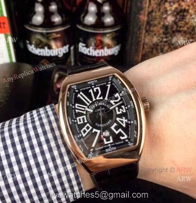 High Quality Franck Muller Vanguard Yachting Rose Gold Knock off Watches China