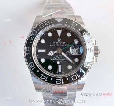 New Rolex GMT-Master II Stainless Steel 116710LN Noob 3135 Replica Watch (V10)
