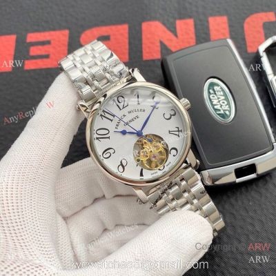 Copy Franck Muller Geneve Tourbillon Men Watch Stainless Steel
