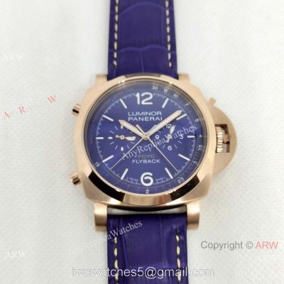 New! AAA Copy Panerai Luminor Yacht Challenge Flyback Watch Rose Gold