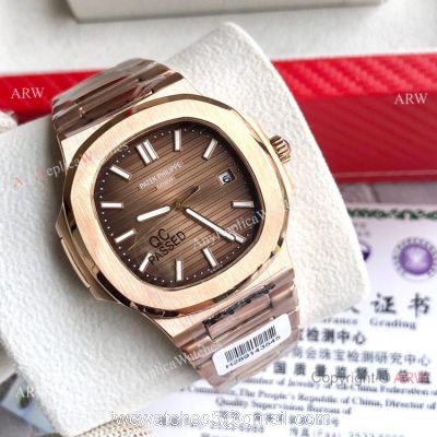 Rose Gold Patek Philippe Nautilus Repica Watches For Sale