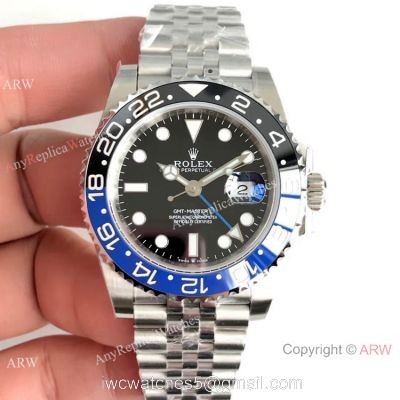 (EW) Swiss ETA2836 Rolex Batman Replica Watch Ss Jubilee Strap