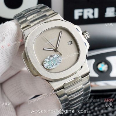 New! Copy Patek Philippe Nautilus Watch Onyx Dial Stainless Steel