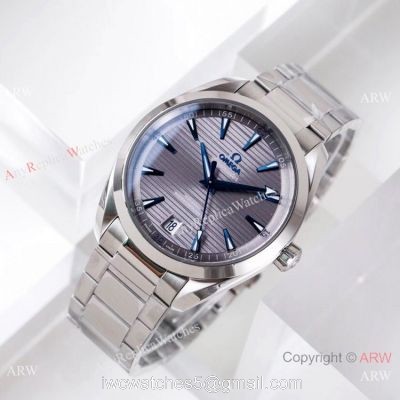 (VS) Omega Seamaster Aqua Terra Copy Watch Stainless Steel Gray Dial 8900 Movement