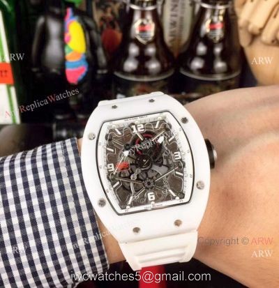 Richard Mille RM 012 White Ceramic Men Watch  Swiss Quality Replica