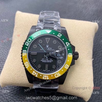 KS Factory Swiss Rolex GMT Master II Swiss ETA Watch GreenYellow Ceramic