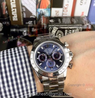 Rolex Daytona SS Blue Dial 40mm Watch  Buy High Quality Any Watch Replica