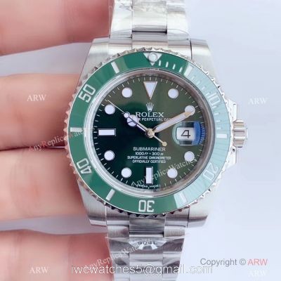 Swiss Grade Rolex Submariner AR Factory V3 Swiss 2824 Watch Rolex Hulk Replica