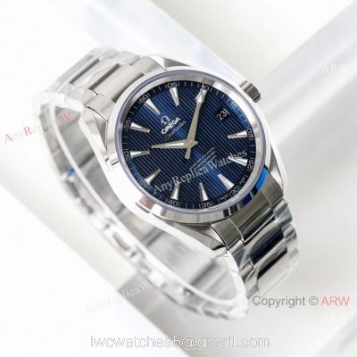 (VS)Swiss Grade Omega Seamaster Aqua Terra Copy 8500 watch Stainless Steel Blue Dial