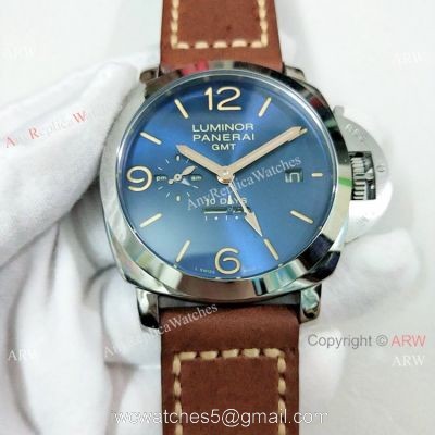 AAA Replica Panerai Luminor GMT 10 days PAM00689 Watch SS Blue Face