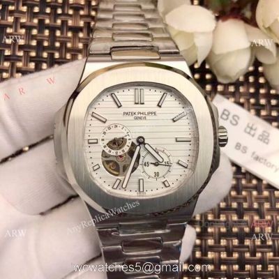 Replica Patek Philippe Tourbillon Nautilus Stainless Steel Watches 42mm