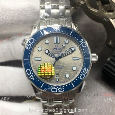 Stainless Steel Omega Seamaster 300 Replica Watch GB Factory Swiss Omega 8800 Movement