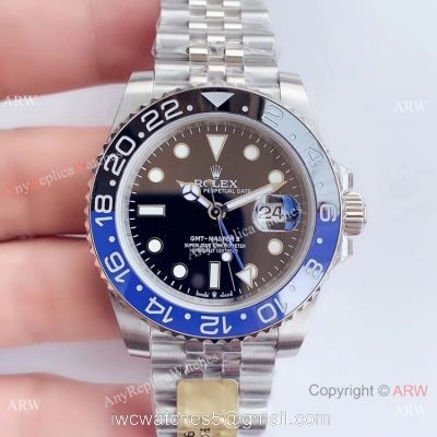 Rolex GMT Master ii Rolex Batman Replica Watch / UN factory 904L Swiss 3285