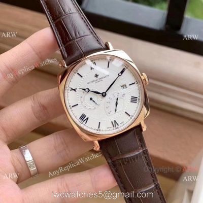 New Fake Vacheron Constantin Geneve Rose Gold Power Reserve Watch