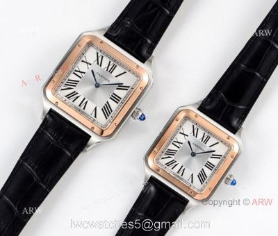 Swiss Grade One Cartier Santos-Dumont Couple Wrist / New Cartier Watches