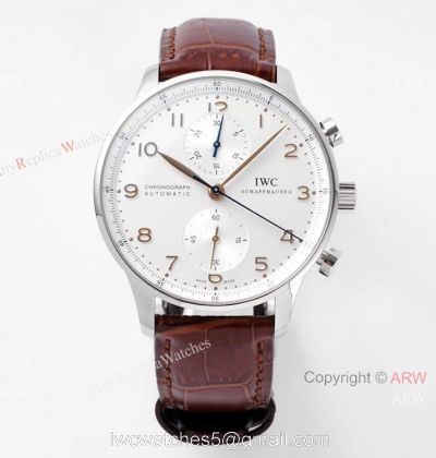 Swiss Grade One IWC Portuguese ZF Factory V2 7750 Chronograph Watch High-end Replica