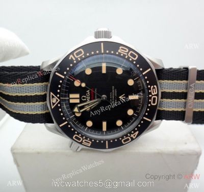 VS Factory Omega Seamaster 007 James Bond &8216;NO TIME TO DIE Watch Nylon Strap