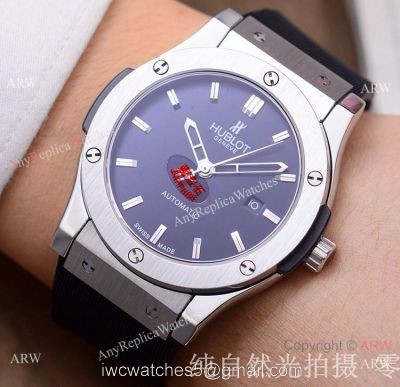 Copy Hublot Classic Fusion Watch 42mm SS Case Purple Dial