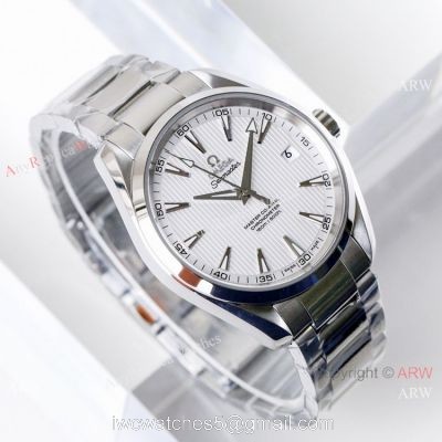 (VSF)Omega Seamaster Aqua Terra Copy Watch SS White Dial