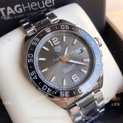 Swiss Grade Copy TAG HEUER FORMULA 1 Calibre 5 Steel &038; Ceramic Strap Watch