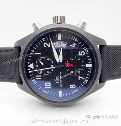 New Copy IWC Big Pilot Spitfire Automatic Watch Black Case