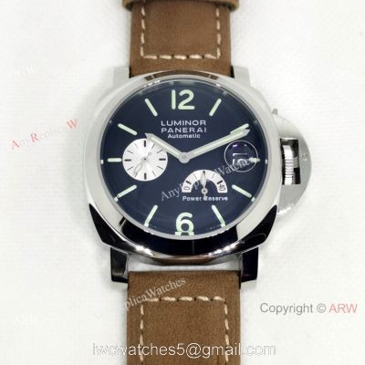 Clone Panerai Luminor Power Reserve PAM00171 Watch 44mm SS Black Dial