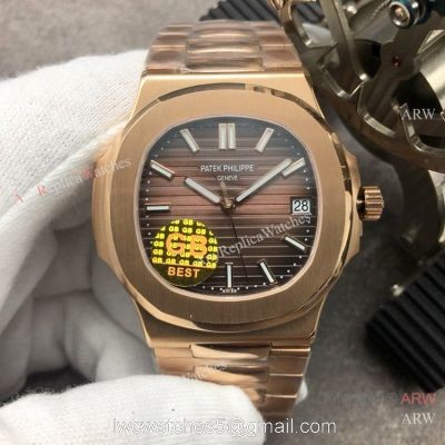 Swiss Copy Patek Philippe Nautilus GB Factory CAL.324 Watch Rose Gold 40mm