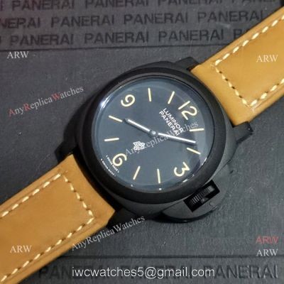 Knock off Panerai Luminor Black Case Watch Panerai Logo Dial
