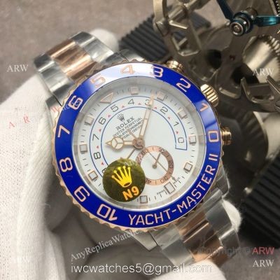 N9 Factory Swiss 7750 Rolex Yacht-Master II Watch 2-Tone Rose Gold