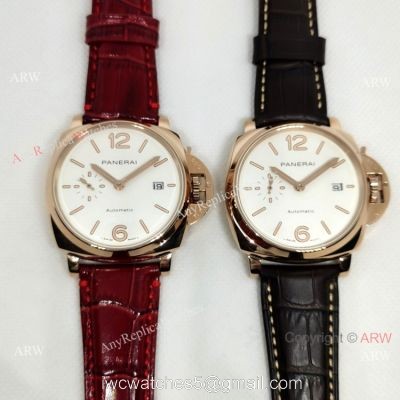2021 New Panerai Luminor Due PAM1045 Rose Gold Watch 42mm
