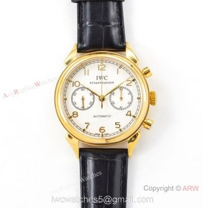 Swiss Replica IWC Portuguese 7750 Watch  Gold Case  2019 New