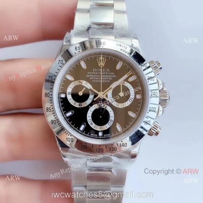 Noob Factory Clone 7750 Rolex Daytona Replica Watch Ss Black Dial
