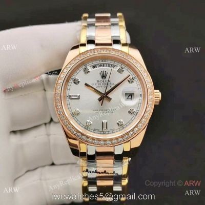 Rolex Day-Date Special Edition Watch Two Tone Rose Gold 40mm
