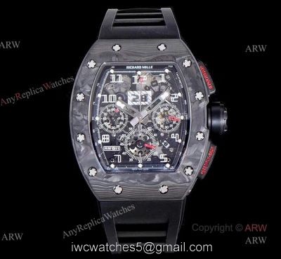 KV Factory Swiss Replica Richard Mille RM 011 All Black Carbon Watch