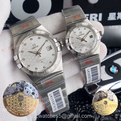 Copy Omega Constellation Logo Face Automatic Watch Omega Couple Watch