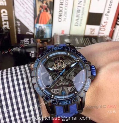 Copy Roger Dubuis Excalibur Lamborghini Huracan Extra Large Face Mens Watches