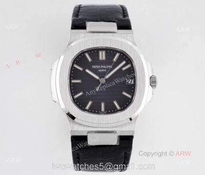 Swiss Replica Patek Philippe Nautilus Dark Blue Dial Stainless Steel Watch For Men